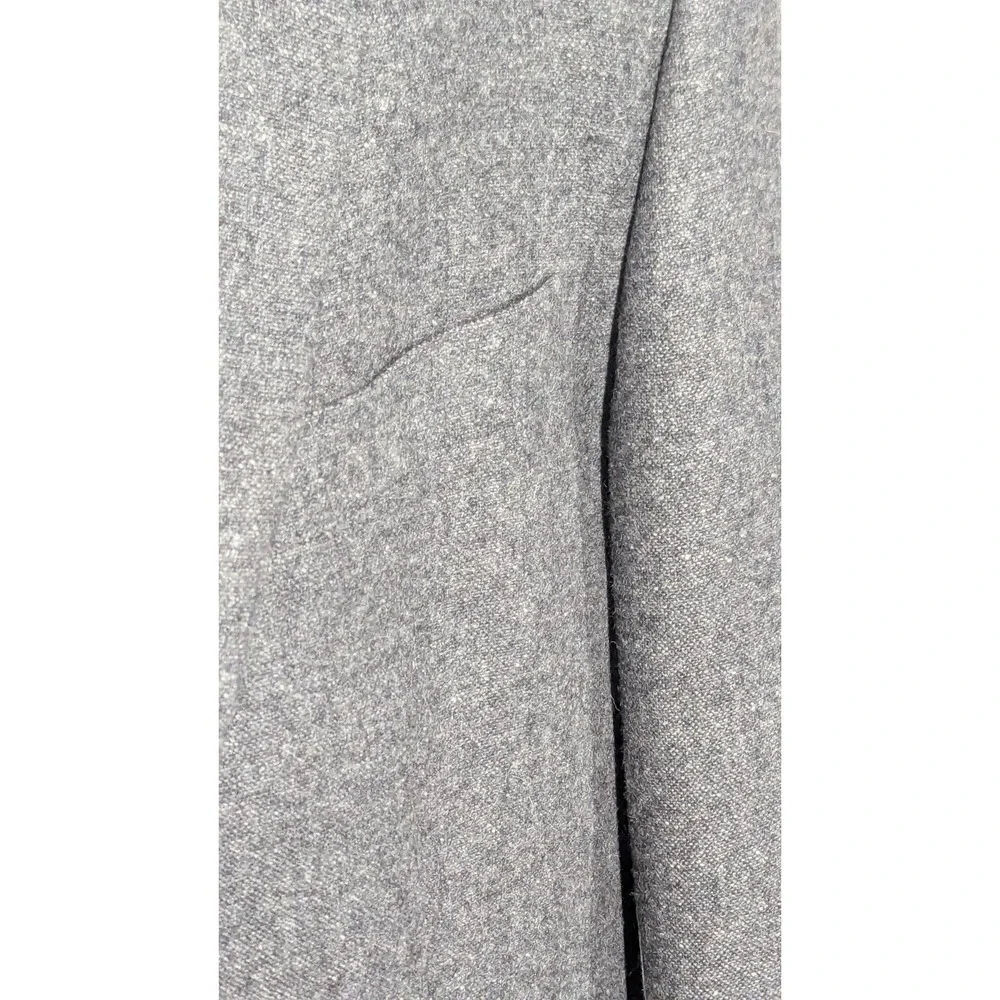 John Varvatos Blazer Mens 42R Gray Wool Blend Two Buttons Flap Pockets Old Money